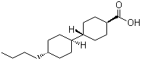 反式-4-(反式-4'-丁基环己基)环己基甲酸分子式结构图