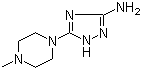 3-氨基-5-(4-甲基哌嗪基)-1H-1,2,4-三氮唑分子式结构图