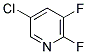 2,3-二氟-5-氯吡啶分子式结构图