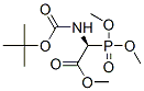 (±)-Boc-a-膦酰基甘氨酸三甲酯分子式结构图