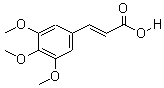 3,4,5-三甲氧基肉桂酸分子式结构图