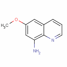 8-氨基-6-甲氧基喹啉分子式结构图