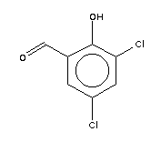 3,5-二氯-2-羟基苯甲醛分子式结构图