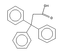 3,3,3-三苯基丙酸分子式结构图