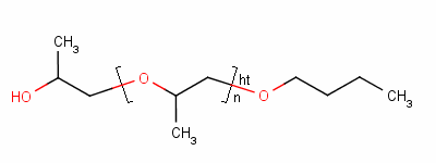 聚丙二醇单丁醚分子式结构图