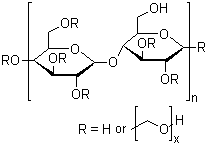 羟乙基纤维素分子式结构图