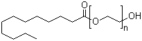 聚乙二醇单月桂酸酯分子式结构图