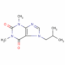 异丁茶碱分子式结构图