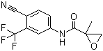 N-[4-氰基-3-(三氟甲基)苯基]甲基环氧丙烯酰胺分子式结构图