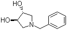 (3S,4S)-1-苄基吡咯烷-3,4-二醇分子式结构图