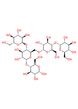 支链淀粉分子式结构图