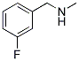 N-甲基-3-氟苄胺分子式结构图