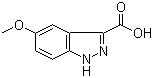 5-甲氧基-3-吲唑羧酸分子式结构图