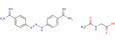 二乙酰胺三氮脒分子式结构图