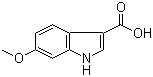 6-甲氧基-3-吲哚甲酸分子式结构图