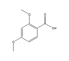 2,4-二甲氧基苯甲酸分子式结构图