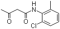 N-(2-氯-6-甲基苯基)-3-氧代丁酰胺分子式结构图