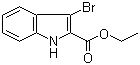 3-溴吲哚-2-羧酸乙酯分子式结构图