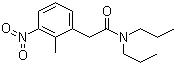 2-甲基-3-硝基-N,N-二丙基苯乙酰胺分子式结构图