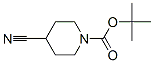 N-Boc-4-氰基哌啶分子式结构图