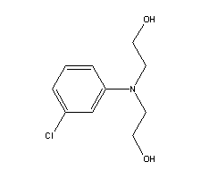 间氯双羟乙基苯胺分子式结构图