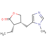 毛果芸香碱分子式结构图