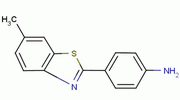 2-(4-氨基苯基)-6-甲基苯并噻唑分子式结构图