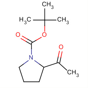 1-Boc-2-乙酰基吡咯烷分子式结构图