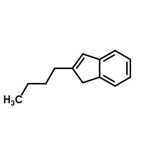 2-丁基-1H-茚分子式结构图