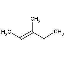 3-甲基-2-戊烯分子式结构图