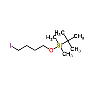 (4-碘丁氧基)叔丁基二甲基硅烷分子式结构图