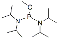 双(二异丙基氨基)甲氧基膦分子式结构图