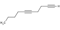 1,4-癸二炔分子式结构图