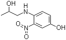 3-硝基-4-羟丙氨基苯酚分子式结构图