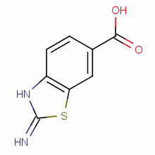 2-氨基苯并噻唑-6-甲酸分子式结构图