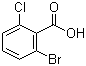 2-溴-6-氯苯甲酸分子式结构图