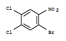 1-溴-4,5-二氯-2-硝基苯分子式结构图