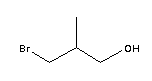 R(-)-3-溴-2-甲基-1-丙醇分子式结构图