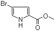 4-溴-1H-吡咯-2-羧酸甲酯分子式结构图