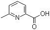 6-甲基吡啶-2-羧酸分子式结构图