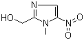 1-甲基-5-硝基-2-羟甲基咪唑分子式结构图