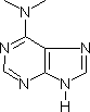 N6,N6-二甲基氨基嘌呤分子式结构图