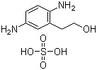 2-(2-羟基)乙基对苯二氨硫酸盐分子式结构图