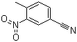 3-硝基-4-甲基苯甲腈分子式结构图