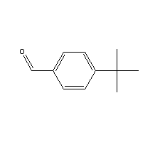 对叔丁基苯甲醛分子式结构图