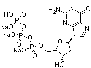 2'-脱氧鸟苷-5'-三磷酸三钠盐分子式结构图