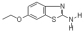 2-氨基-6-乙氧基苯并噻唑分子式结构图