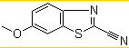 2-氰基-6-甲氧基苯并噻唑分子式结构图