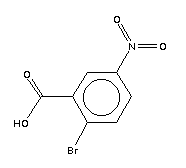 2-溴-5-硝基苯甲酸分子式结构图