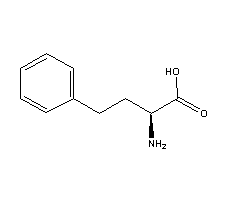 L-苯基丁氨酸分子式结构图